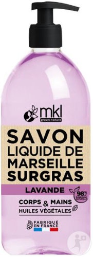 MKL Green Nature Săpun Lichid De Marseille Rehidratant Lavandă Corp/Față/Mâini 1L - Img 1