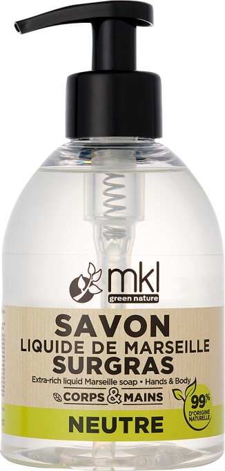 MKL Green Nature Săpun Lichid De Marsilia Rehidratant Neutru Corp/Față/Mâini 300ml - Img 1
