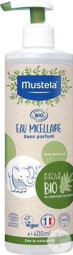 Mustela Bio Apă Micelară Fără Parfum Flacon Cu Pompiță 400ml - Img 1