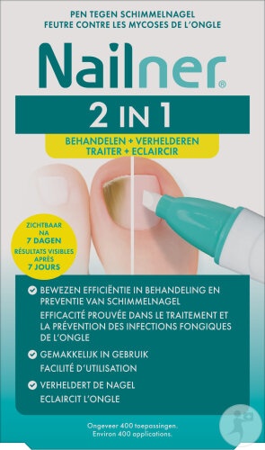 Nailner Pensulă 2in1 Anti-Micoză A Unghiilor 5ml - Img 1