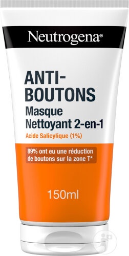 Neutrogena ANti-Boutons Mască De Curățare 2in1 Tub 150ml - Img 1