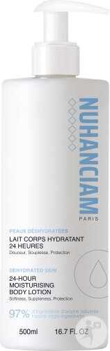 Nuhanciam Lapte Hidratant 24h Pentru Corp Piele Deshidratată Flacon Cu Pompiță 500ml - Img 1