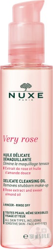Nuxe Very Rose Ulei Delicat Demachiant Fata Si Ochi Toate Tipurile De Ten Flacon Dozator 150ml - Img 1