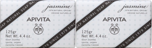 Pachet Apivita Săpun Natural Cu Iasomie Relaxant 2x125g - Img 1