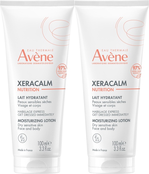 Pachet Avène Xeracalm Nutrition Loțiune Hidratantă Față Și Corp Piele Sensibilă Uscată 2x100ml - Img 1