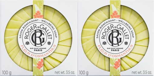 Pachet Roger&amp;Gallet Fleur D'Osmanthus Săpun De Bunăstare 2x100g - Img 1