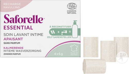 Saforelle Essential Gel De Igienă Intimă Calmant Rezerve X 4 - Img 1