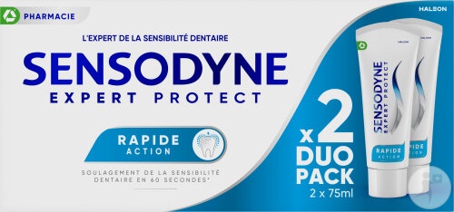 Sensodyne Expert Protect Pastă De Dinți Acțiune Rapidă 2x75ml - Img 1
