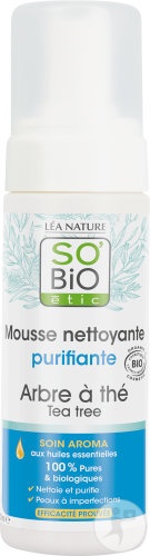 So'Bio Étic Spumă Purifiantă Cu Arbore De Ceai Flacon 150ml - Img 1