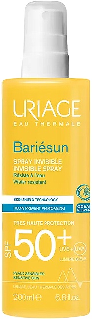 Uriage Bariésun Spray Invizibil SPF50+ Piele Sensibilă 200ml - Img 1