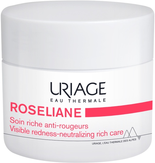 Uriage Roséliane Cremă Anti-Roșeață Bogată Pentru Ten Sensibil Predispus La Roșeață 50ml - Img 1