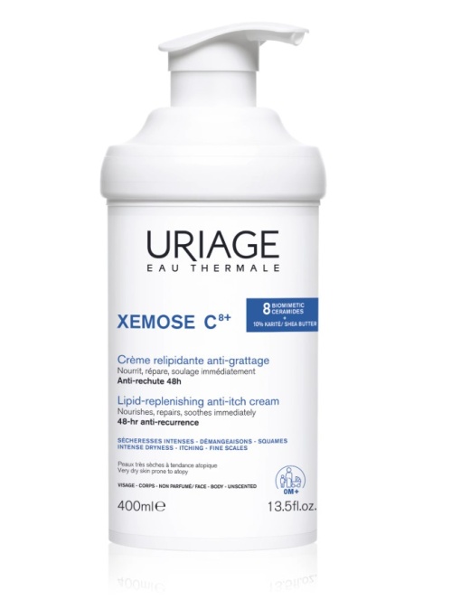 Uriage Xémose Cremă Relipidantă Anti-Iritații Piele Uscată cu Tendință Atopică Față și Corp 400ml - Img 1