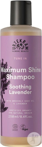 Urtekram Tune In Maximum Shine Șampon Lavandă Calmant Flacon 250ml - Img 1