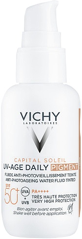 Vichy Capital Soleil UV-Age Daily Pigment Fluid Anti-Îmbătrânire Colorat SPF50+ Nuanta Light 40ml - Img 1
