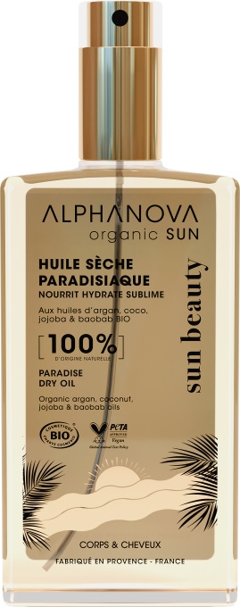 Alphanova Sun Beauty Paradise Ulei Uscat Organic Corp Și Păr 100ml - Img 1