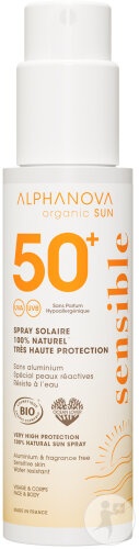 Alphanova Sun Spray Solar Fără Parfum SPF50+ Pentru Piele Sensibilă 100g - Img 1