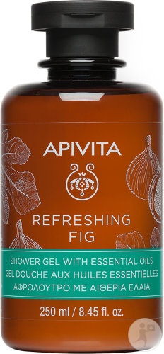 Apivita Gel De Duș Revigorant Cu Smochine Si Uleiuri Esențiale Flacon 250ml - Img 1