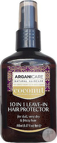 Arganicare Spray Reparator 10in1 Fără Clătire Cu Ulei De Cocos Păr Tern Și Creț 150ml - Img 1
