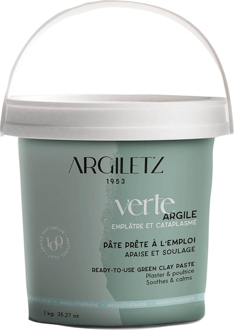 Argiletz Pastă De Argilă Verde Gata De Utilizare Recipient 1kg - Img 1