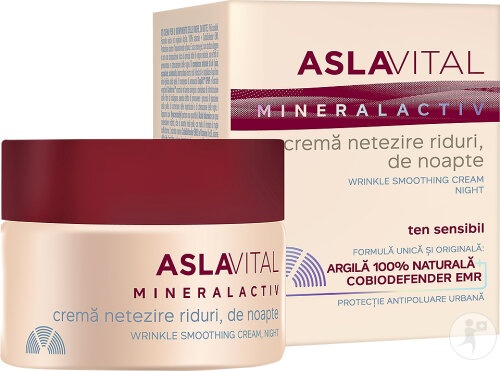 Aslavital Cremă De Noapte Netezire Riduri 50ml - Img 1