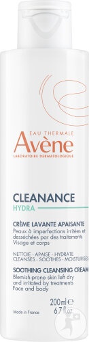 Avène Cleanance Hydra Crema De Curățare Calmantă Pentru Tenul Predispus La Imperfecțiuni 200ml - Img 1