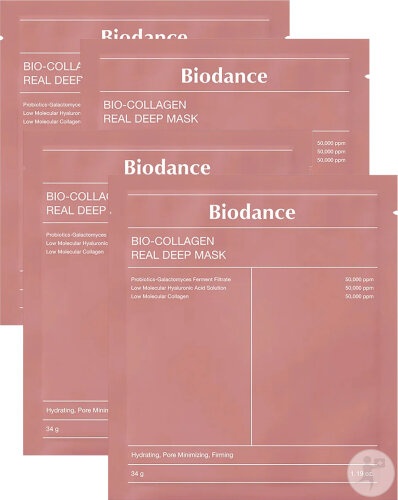 Biodance Bio Collagen Real Deep Mask 4x34g - Img 1