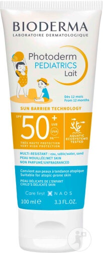 Bioderma Photoderm Pediatrics Lait SPF50+ De La 12 Luni Tub 100ml - Img 1