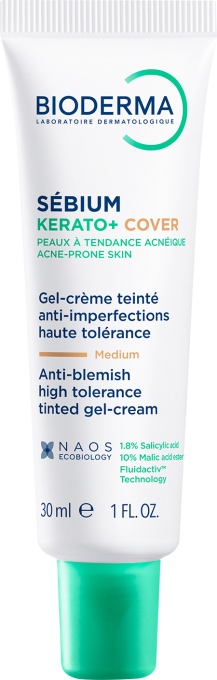Bioderma Sébium Kerato+ Cover Gel-Cremă Nuanțatoare Anti-imperfecțiuni Tub 30 ml - Img 1