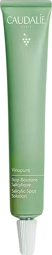 Caudalie Vinopure Cremă Împotriva Acneei Cu Acid Salicilic Tub 15ml - Img 1