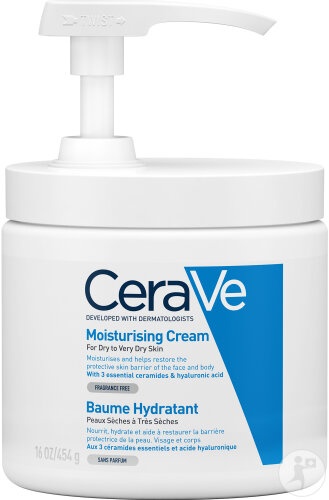 Cerave Balsam Hidratant Pentru Piele Uscată Spre Foarte Uscată Cu Pompa 454ml - Img 1