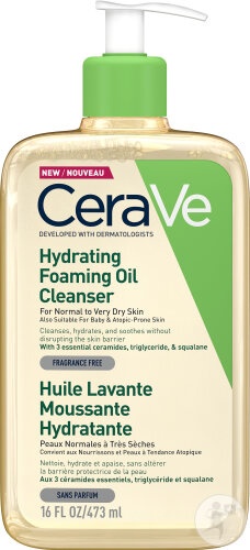 CeraVe Ulei De Curățare Spumant Și Hidratant Ten Normal Și Uscat 473ml