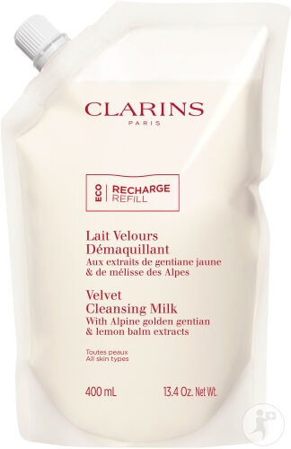 Clarins Lapte Demachiant Velvet Pentru Toate Tipurile De Ten Refill 400ml - Img 1