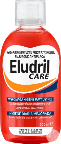 Eludril Care Apă De Gură Antiplacă Pentru Folosință Zilnică 500ml - Img 1