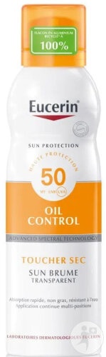 Eucerin Oil Control Protecție Solară SPF50+ Recipient De Pulverizare Transparent 200ml - Img 1