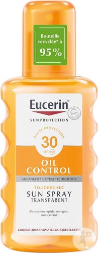 Eucerin Oil Control Sun Spray Transparent SPF30 Piele Normala Si Grasa 200ml - Img 1