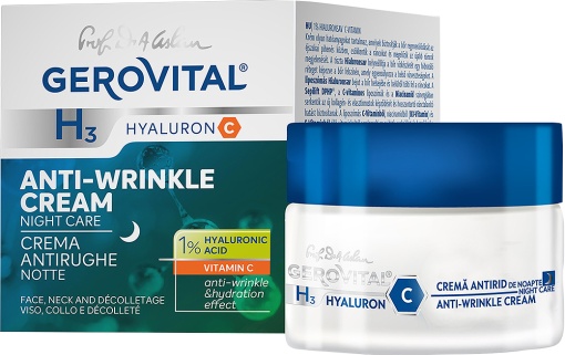 Gerovital H3 Hyaluron C Cremă Antirid De Noapte 50ml - Img 1