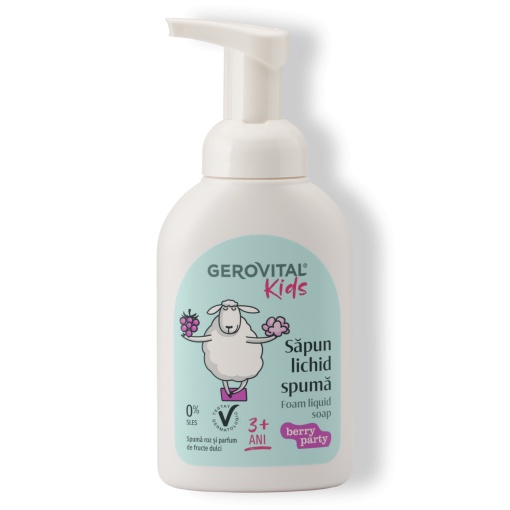 Gerovital Kids Săpun Lichid Spumă Berry Party 300ml - Img 1