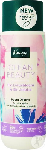 Kneipp Clean Beauty Gel Duș Flori Lotus Ulei Bio Jojoba Flacon 200ml - Img 1