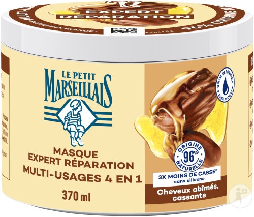 Le Petit Marseillais Mască 4 În 1 Reparare Ulei De Jojoba Bio 370ml - Img 1