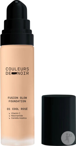 Les Couleurs De Noir Fusion Glow Fond De Ten 01 Cool Rose 30ml - Img 1