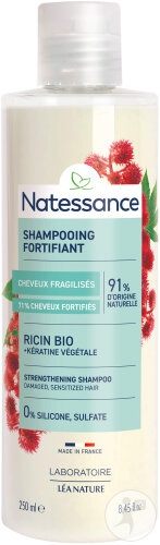 Natessance Șampon Cu Ricin Și Kératină Flacon 250ml - Img 1