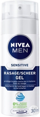 Nivea Men Gel De Ras Pentru Piele Sensibilă 30ml - Img 1