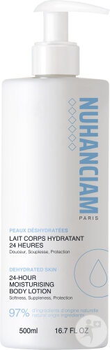 Nuhanciam Lapte Hidratant 24h Pentru Corp Piele Deshidratată Flacon Cu Pompiță 500ml - Img 1