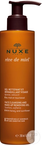Nuxe Rêve De Miel Gel De Curățare Și Demachiant Pentru Față Piele Uscată Și Sensibilă 200ml - Img 1