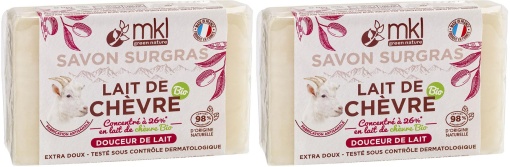 Pachet MKL Green Nature Săpun Ultra Hrănitor Şi Extra Delicat Cu Lapte De Capră Bio 2x100g - Img 1