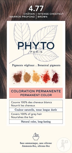 Phyto Phytocolor Vopsea Permanentă 4.77 Castaniu Maro Profund 1 Kit - Img 1