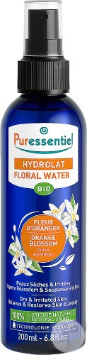 Puressentiel Hydrolat De Floare De Portocal Amar Bio Pentru Piele Uscată Și Iritată Spray 200ml - Img 1