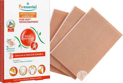 Puressentiel Plasturi Cu Efect De Incalzire Articulații &amp; Mușchi 3 Bucăți - Img 1