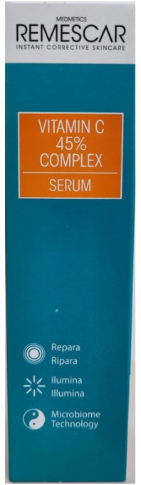 Remescar Ser Reparator Complex Vitamina C 45% Și Acid Hialuronic 30ml - Img 1