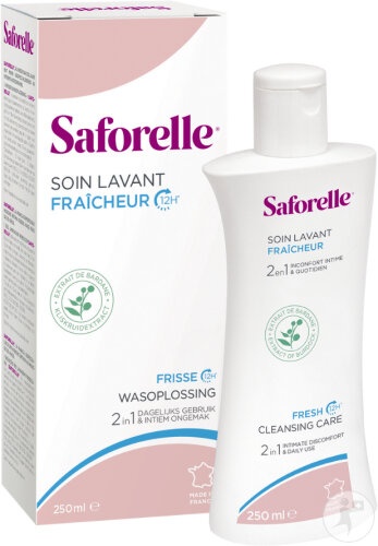 Saforelle Gel De Curățare Cu Efect De Prospețime 250ml - Img 1